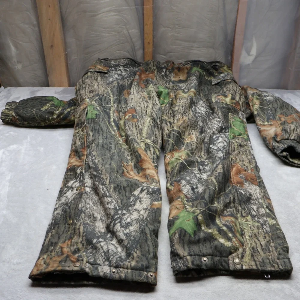 Cabelas Coverall Men XXL Tall Mossy Oak Break-Up Camo Insulated Waterproof 44x33